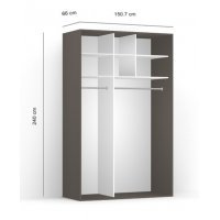 DRESSING LEX 151-240-66 B GRI/CZP/DWO M